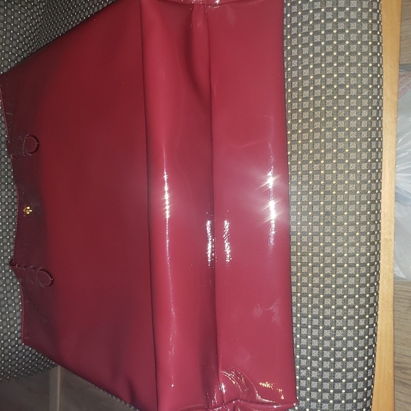 Victoria's Secret Glossy Red Tote - Picture 8 of 9